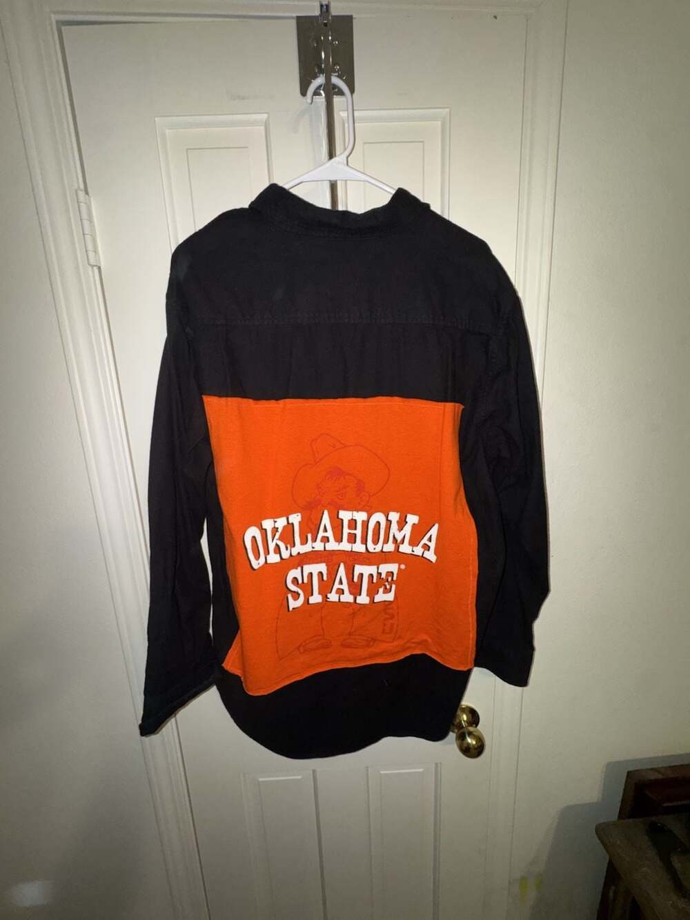 Toss Vintage Oklahoma State Cowboys Black Flannel Shirt